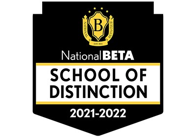 National Beta School of Distinction 2021-2022